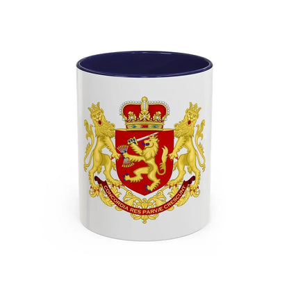 Coat of arms of the republic of the united Netherlands (after 1665) - Accent Coffee Mug 11oz Navy - Go Mug Yourself