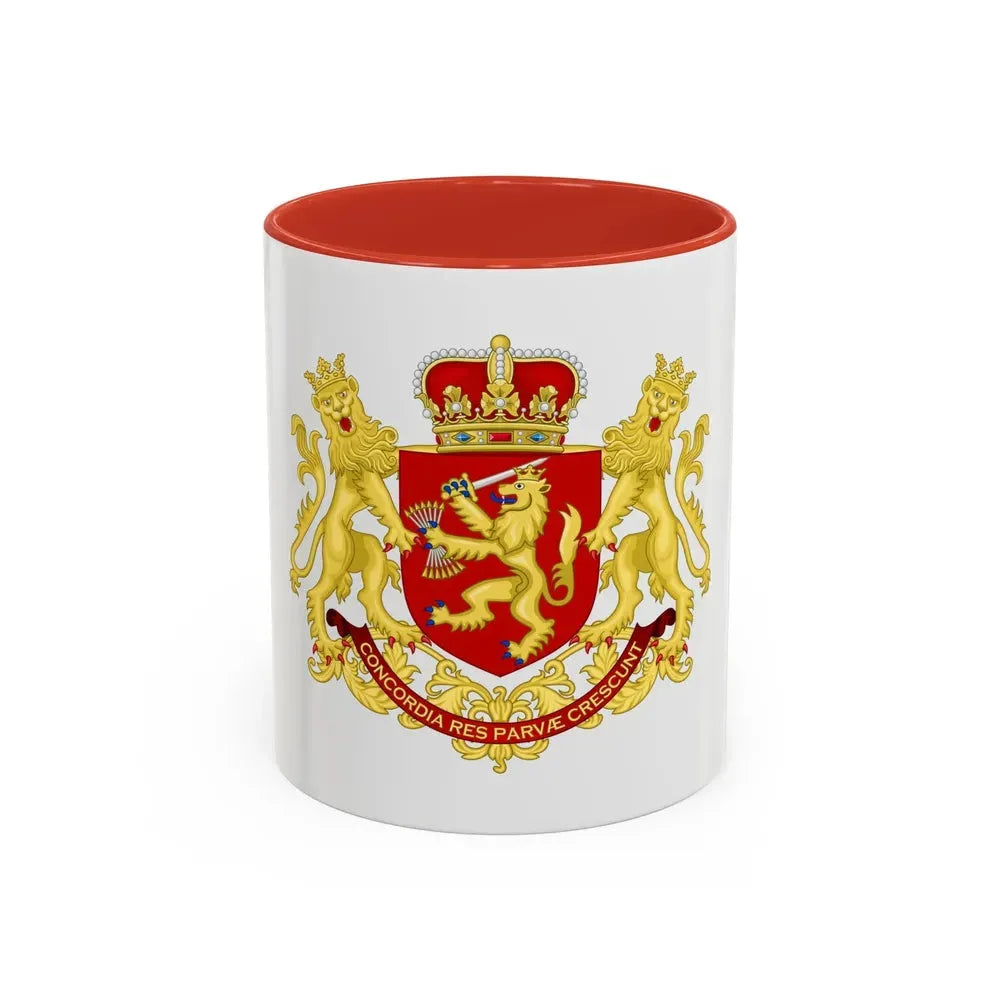 Coat of arms of the republic of the united Netherlands (after 1665) - Accent Coffee Mug 11oz Red - Go Mug Yourself