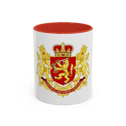 Coat of arms of the republic of the united Netherlands (after 1665) - Accent Coffee Mug 11oz Red - Go Mug Yourself