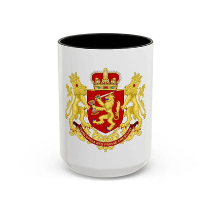Coat of arms of the republic of the united Netherlands (after 1665) - Accent Coffee Mug 15oz Black - Go Mug Yourself