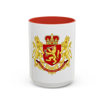Coat of arms of the republic of the united Netherlands (after 1665) - Accent Coffee Mug 15oz Red - Go Mug Yourself