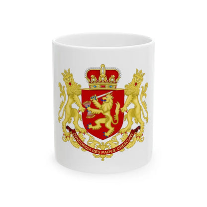 Coat of arms of the republic of the united Netherlands (after 1665) - White Coffee Mug-11oz-Go Mug Yourself