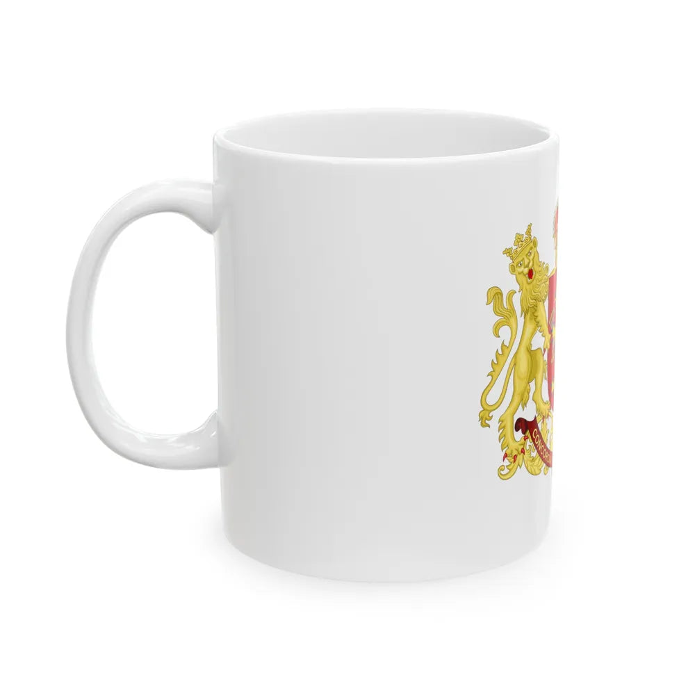 Coat of arms of the republic of the united Netherlands (after 1665) - White Coffee Mug-Go Mug Yourself