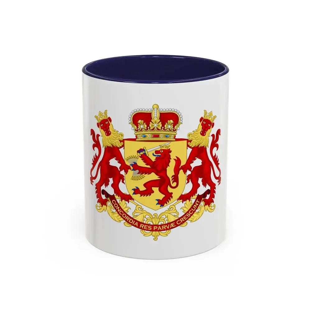 Coat of arms of the republic of the united Netherlands (before 1665) - Accent Coffee Mug 11oz Navy - Go Mug Yourself