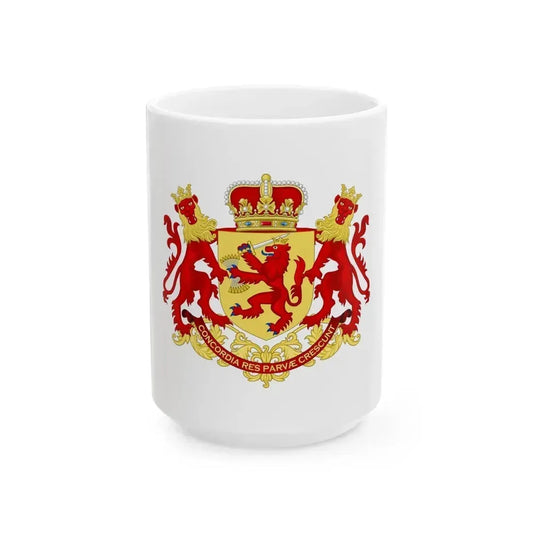 Coat of arms of the republic of the united Netherlands (before 1665) - White Coffee Mug 15oz - Go Mug Yourself