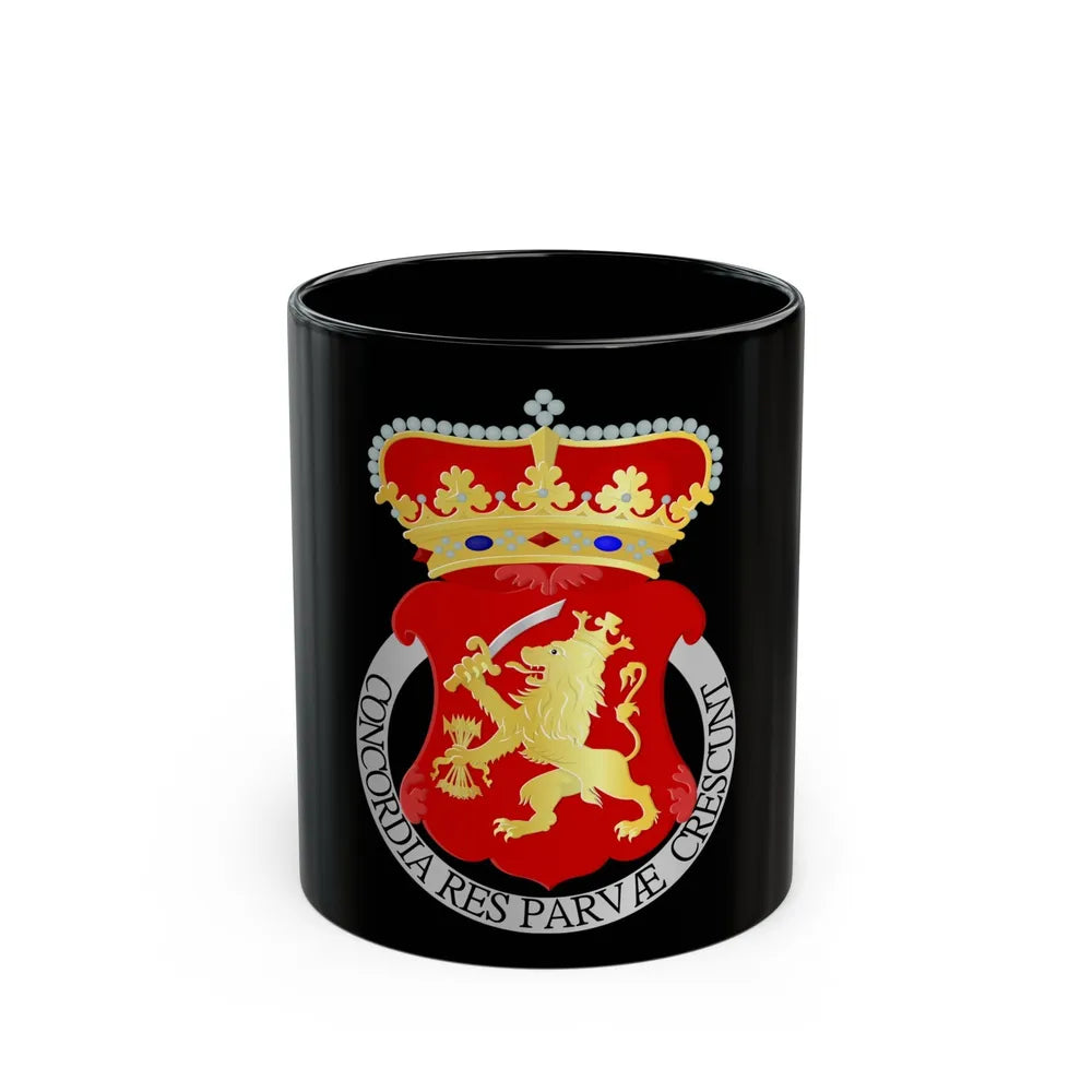 Coat of arms of the Republic of the United Netherlands - Black Coffee Mug-11oz-Go Mug Yourself