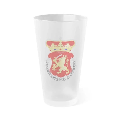 Coat of arms of the Republic of the United Netherlands - Frosted Pint Glass 16oz 16oz Frosted - Go Mug Yourself