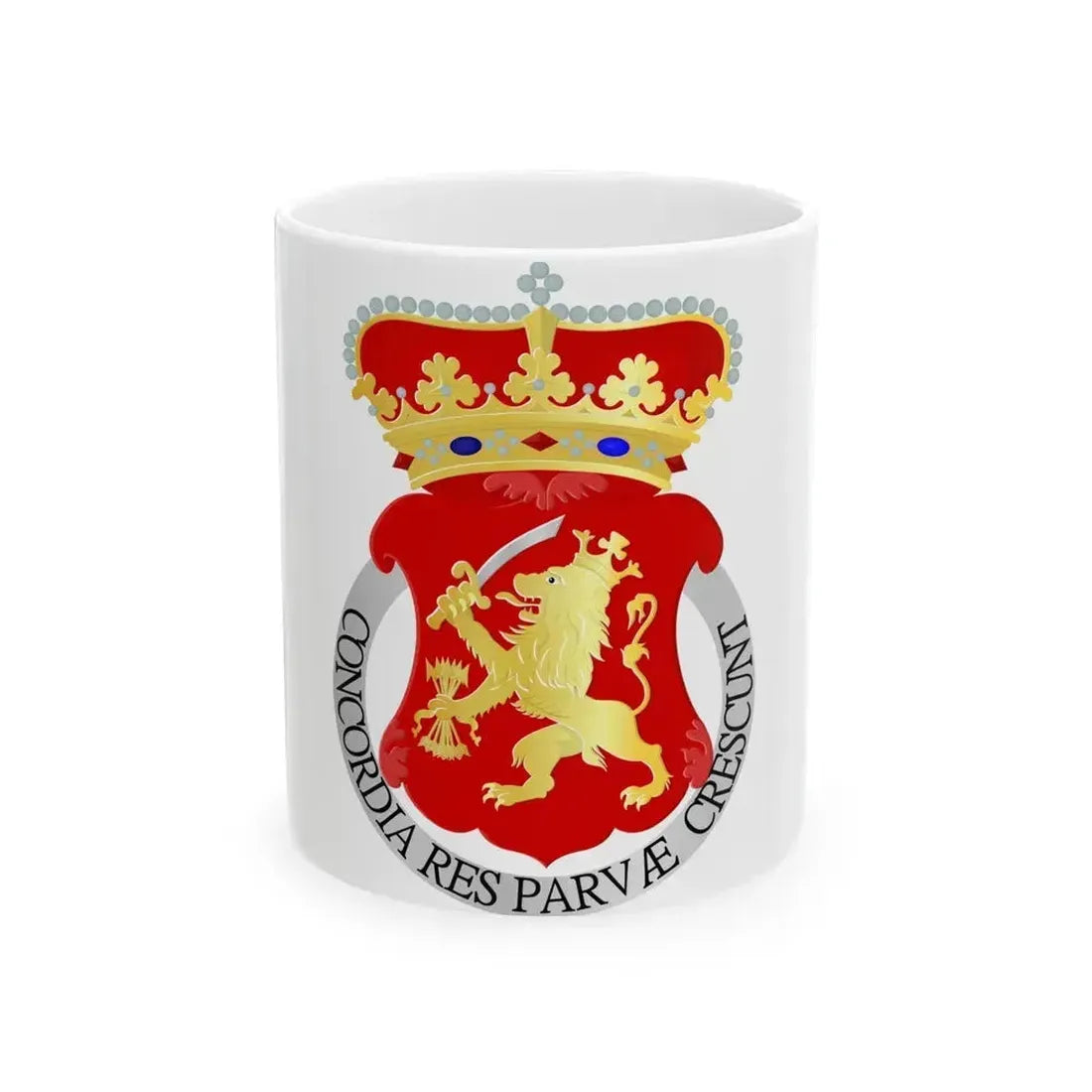 Coat of arms of the Republic of the United Netherlands - White Coffee Mug 11oz - Go Mug Yourself