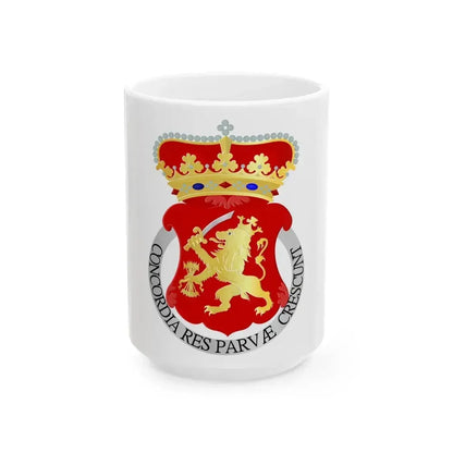 Coat of arms of the Republic of the United Netherlands - White Coffee Mug 15oz - Go Mug Yourself