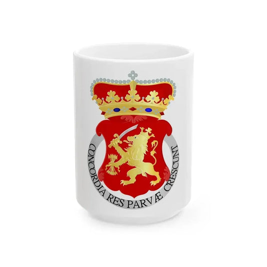 Coat of arms of the Republic of the United Netherlands - White Coffee Mug 15oz - Go Mug Yourself