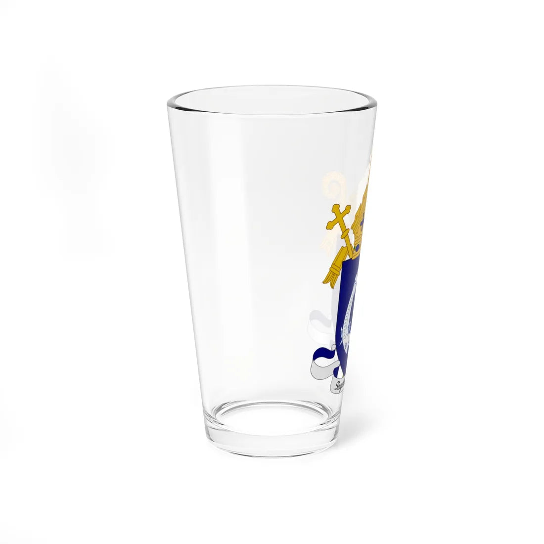Coat of Arms of the Roman Catholic Diocese of Aberdeen (United Kingdom) (Coat of Arms) Pint Glass 16oz - Go Mug Yourself