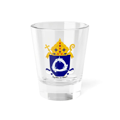 Coat of Arms of the Roman Catholic Diocese of Aberdeen (United Kingdom) (Coat of Arms) Shot Glass 1.5oz 1.5oz - Go Mug Yourself