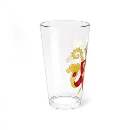 Coat of arms of the Roman Catholic Diocese of Copenhagen (Denmark) (Coat of Arms) Pint Glass 16oz - Go Mug Yourself