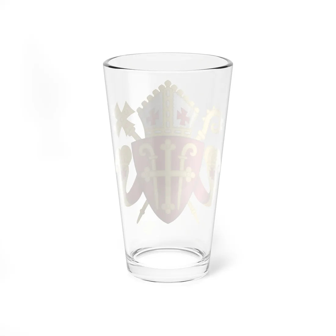 Coat of arms of the Roman Catholic Diocese of Copenhagen (Denmark) (Coat of Arms) Pint Glass 16oz - Go Mug Yourself
