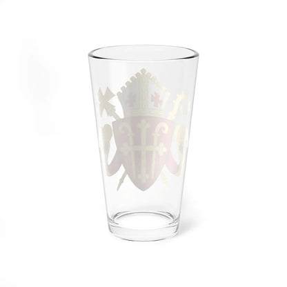 Coat of arms of the Roman Catholic Diocese of Copenhagen (Denmark) (Coat of Arms) Pint Glass 16oz - Go Mug Yourself