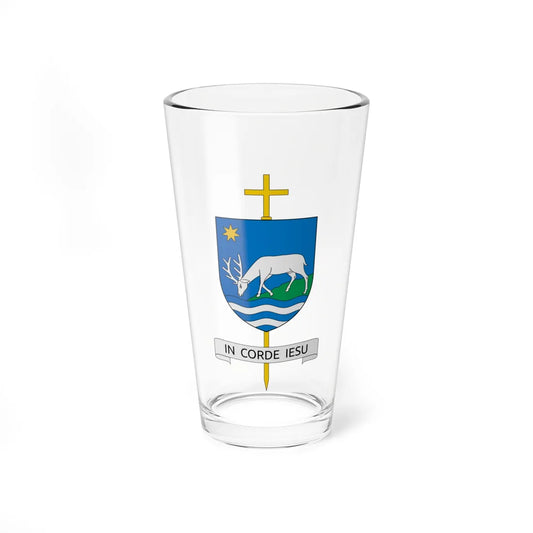 Coat of arms of the Roman Catholic Diocese of Portsmouth (England) (Coat of Arms) Pint Glass 16oz 16oz - Go Mug Yourself
