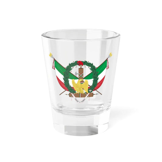 Coat of arms of the Roman Republic 1849 (Italy) (Coat of Arms) Shot Glass 1.5oz 1.5oz - Go Mug Yourself