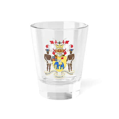 Coat of Arms of the Royal African Company (United Kingdom) (Coat of Arms) Shot Glass 1.5oz 1.5oz - Go Mug Yourself