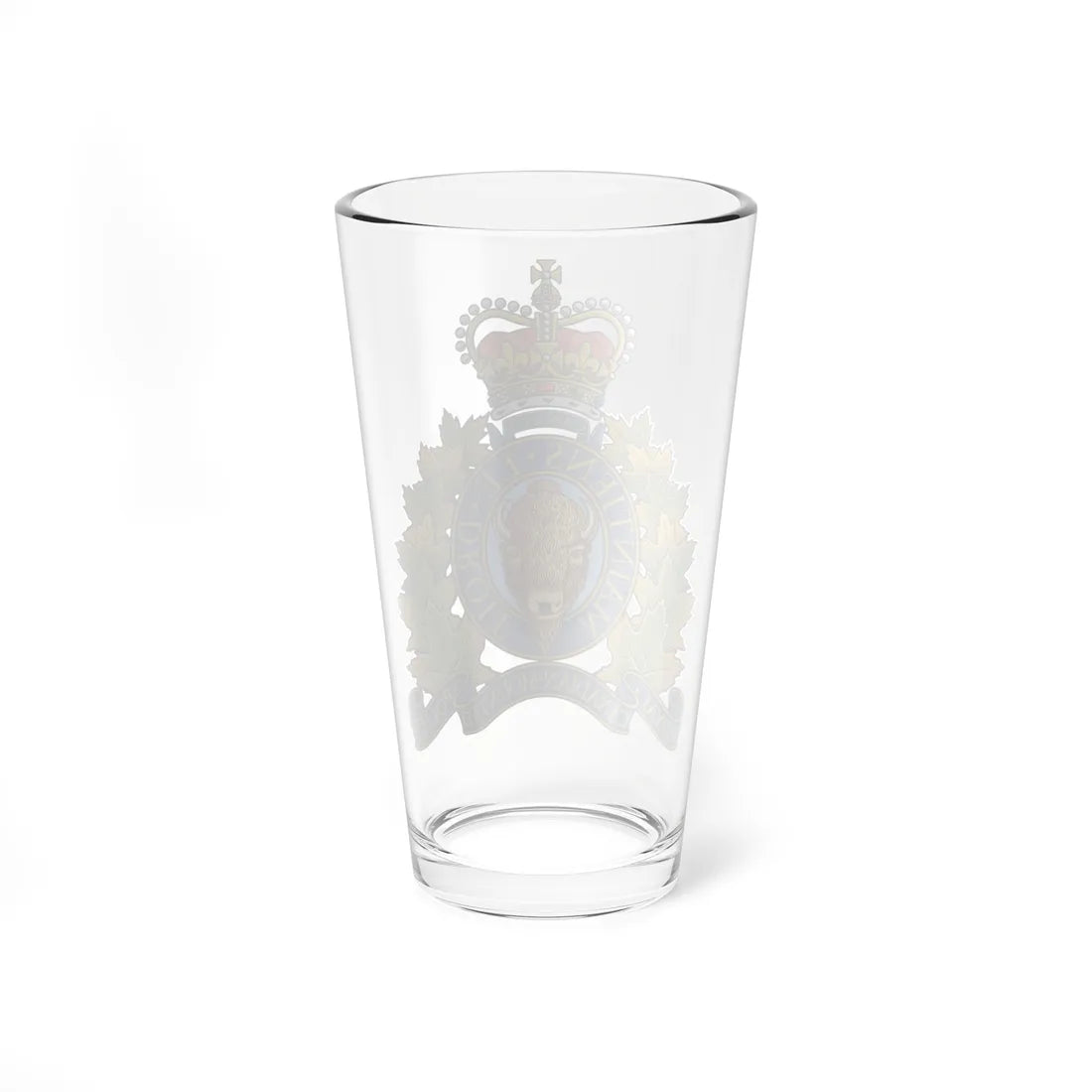Coat of arms of the Royal Canadian Mounted Police (Canada) (Coat of Arms) Pint Glass 16oz - Go Mug Yourself