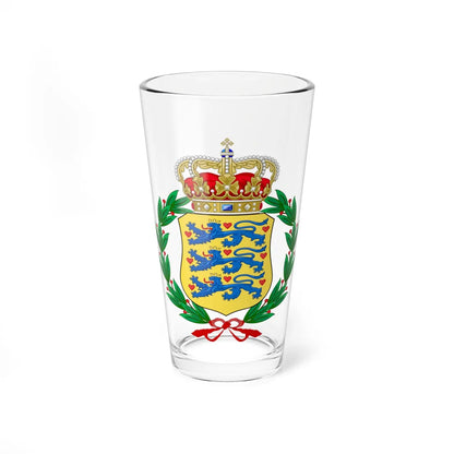 Coat of arms of the Royal Danish Army (Denmark) (Coat of Arms) Pint Glass 16oz 16oz - Go Mug Yourself