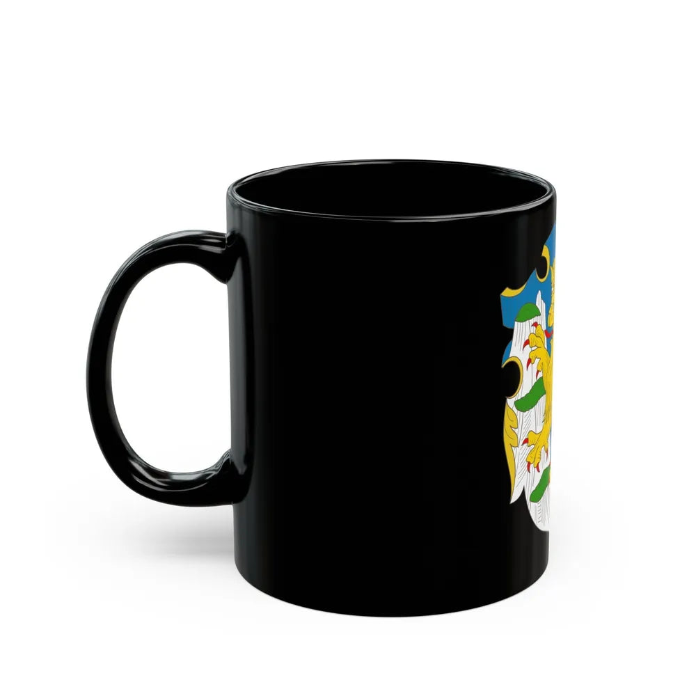 Coat of arms of the Rus Voivodship - Black Coffee Mug-Go Mug Yourself