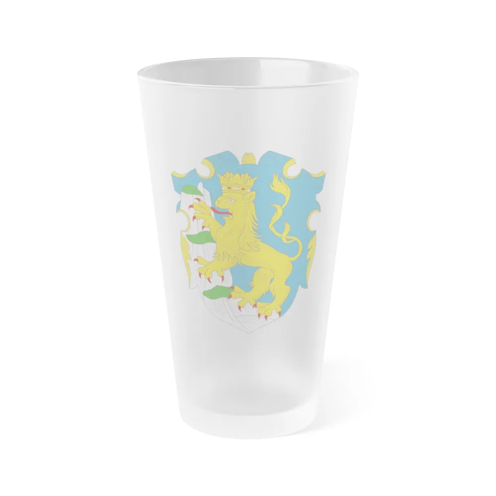 Coat of arms of the Rus Voivodship - Frosted Pint Glass 16oz-Go Mug Yourself