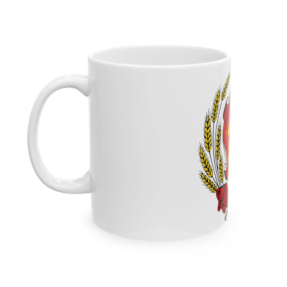 Coat of arms of the Russian Federation (1992-1993) - White Coffee Mug-Go Mug Yourself