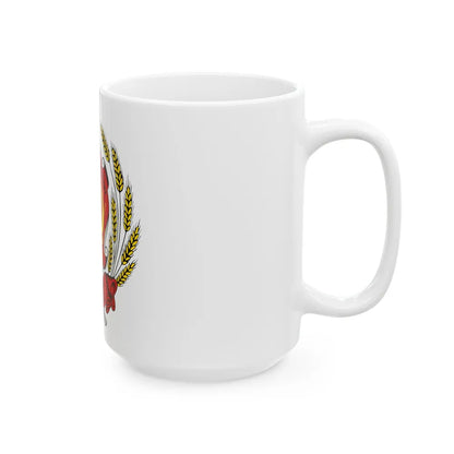 Coat of arms of the Russian Federation (1992-1993) - White Coffee Mug-Go Mug Yourself