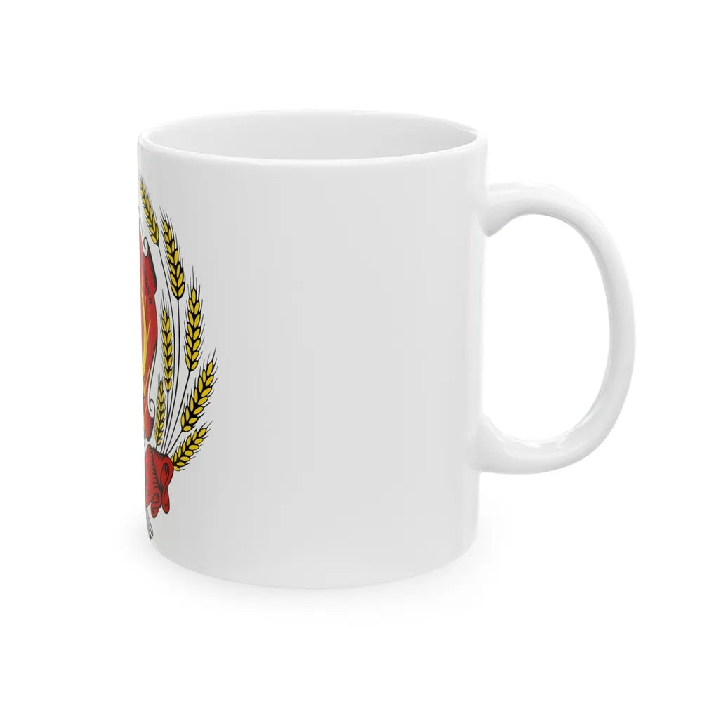 Coat of arms of the Russian Federation (1992-1993) - White Coffee Mug-Go Mug Yourself