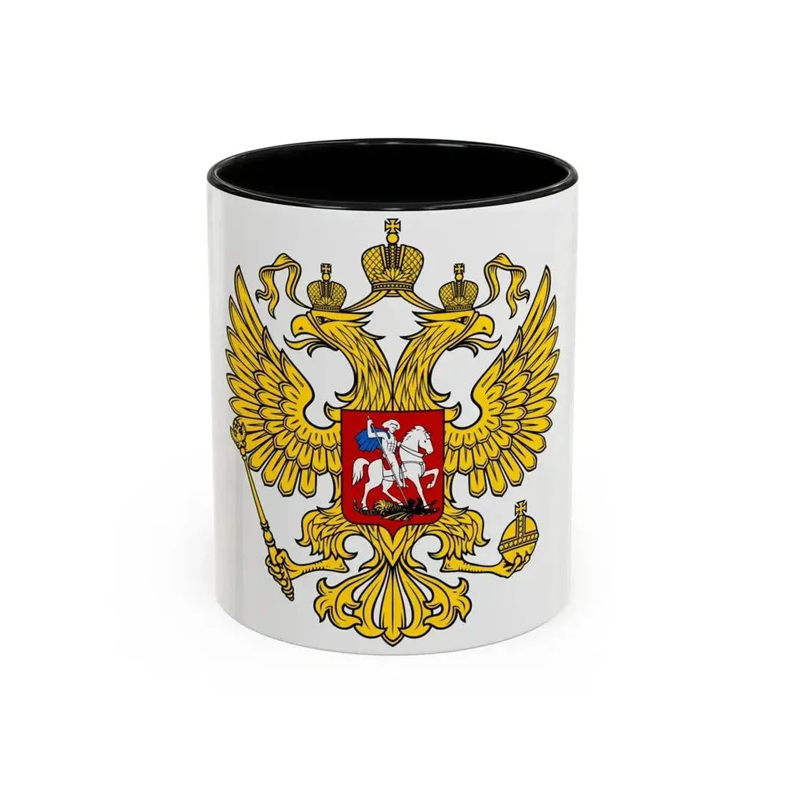 Coat of Arms of the Russian Federation 2 - Accent Coffee Mug 11oz Black - Go Mug Yourself