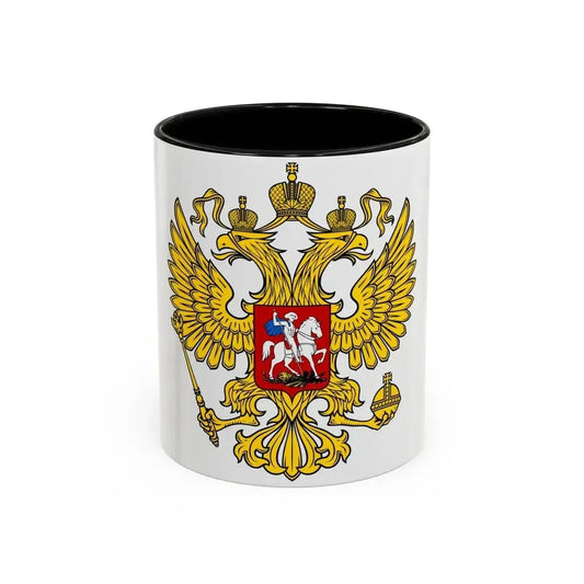 Coat of Arms of the Russian Federation 2 - Accent Coffee Mug 11oz Black - Go Mug Yourself