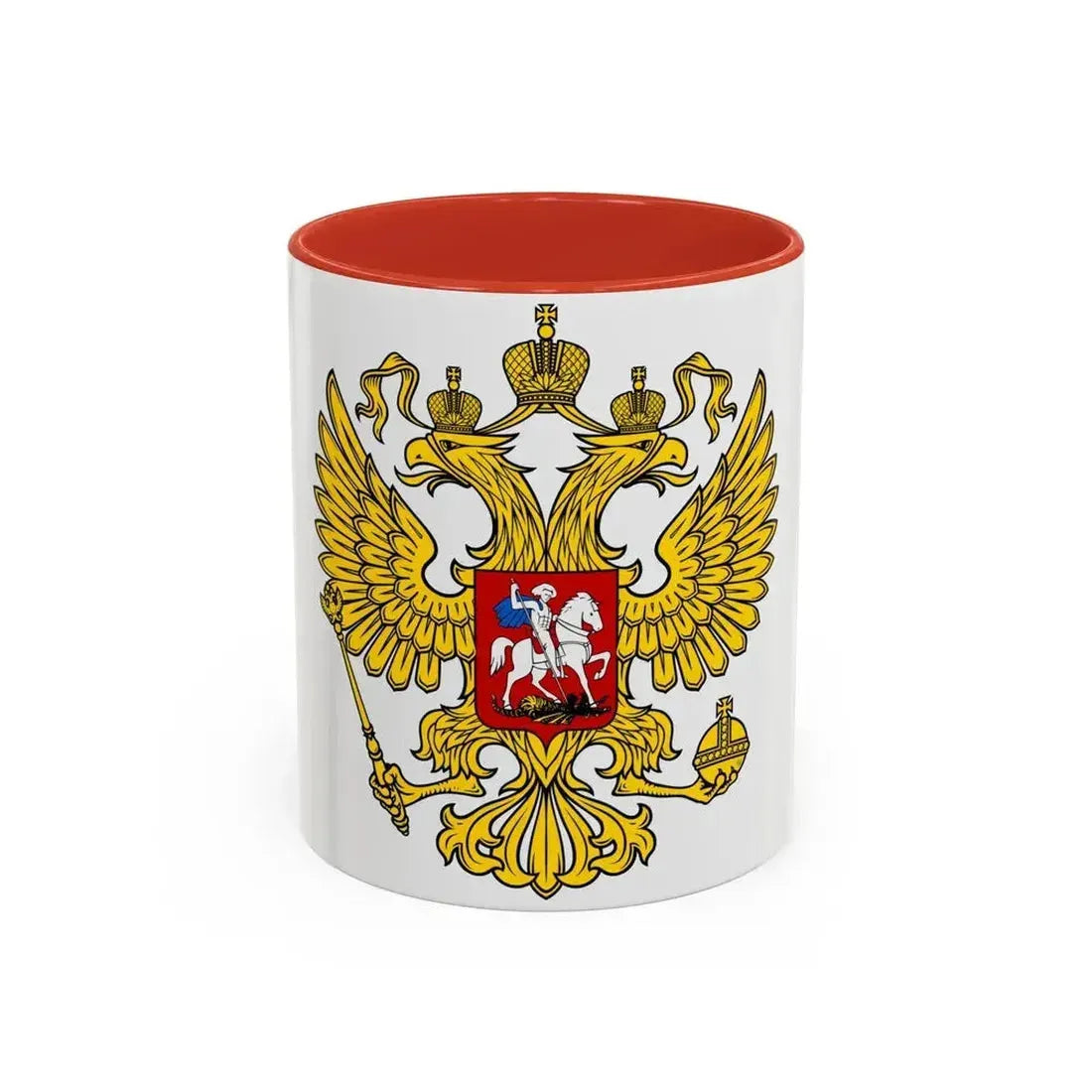Coat of Arms of the Russian Federation 2 - Accent Coffee Mug 11oz Red - Go Mug Yourself
