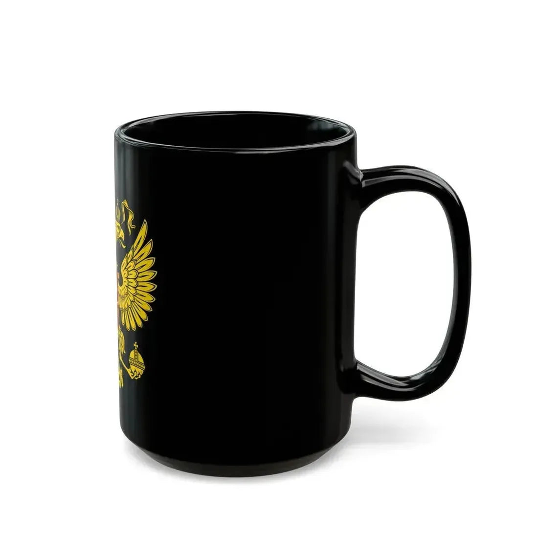 Coat of Arms of the Russian Federation 2 - Black Coffee Mug - Go Mug Yourself