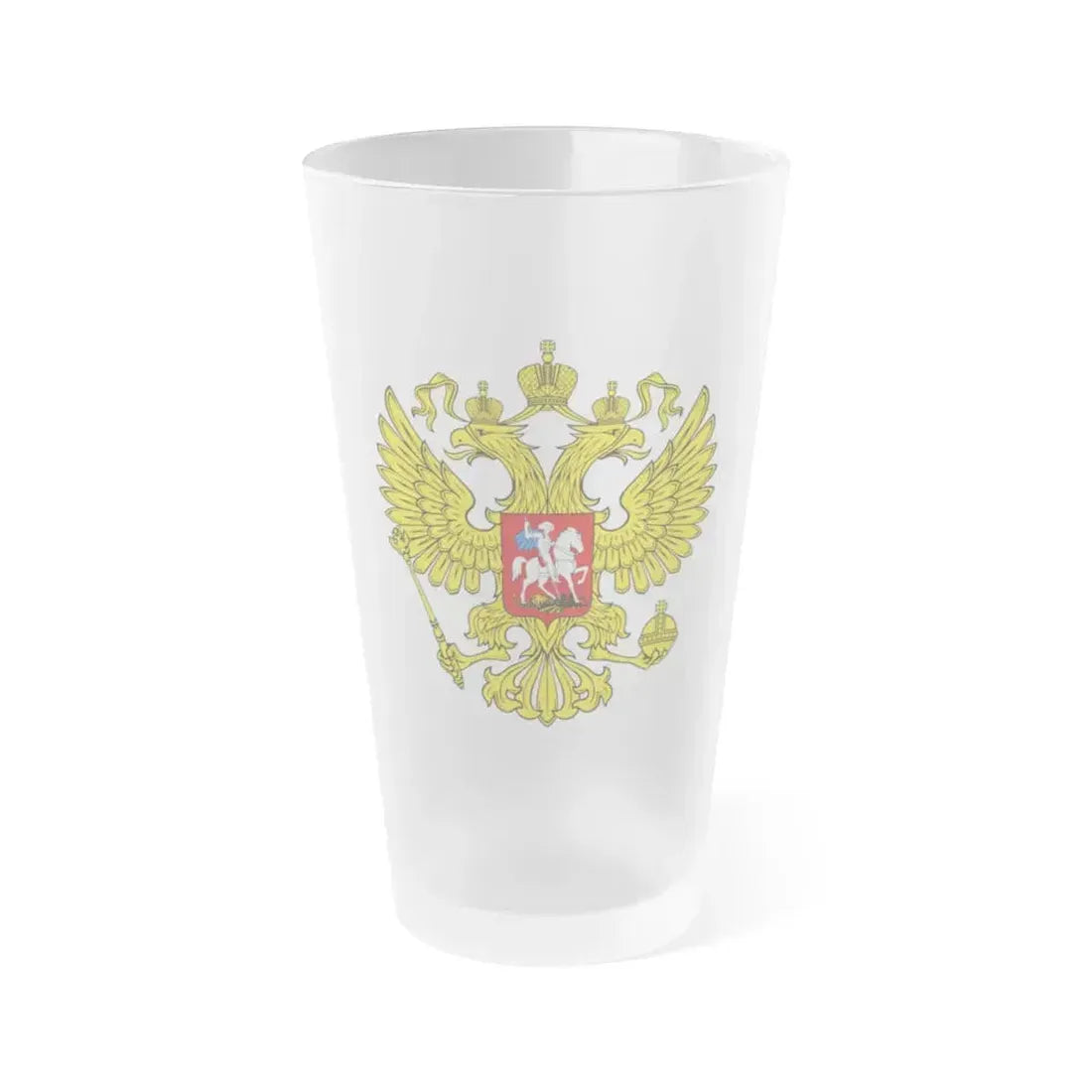 Coat of Arms of the Russian Federation 2 - Frosted Pint Glass 16oz 16oz Frosted - Go Mug Yourself