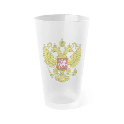 Coat of Arms of the Russian Federation 2 - Frosted Pint Glass 16oz 16oz Frosted - Go Mug Yourself