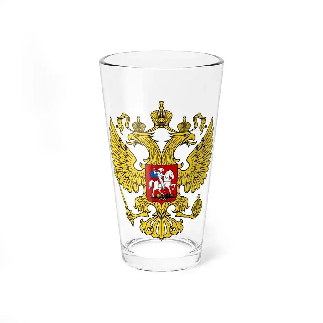 Coat of Arms of the Russian Federation 2 - Pint Glass 16oz 16oz - Go Mug Yourself