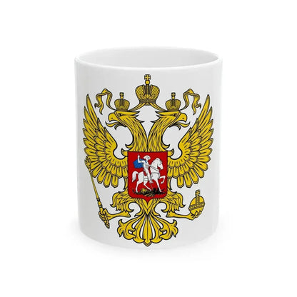 Coat of Arms of the Russian Federation 2 - White Coffee Mug 11oz - Go Mug Yourself