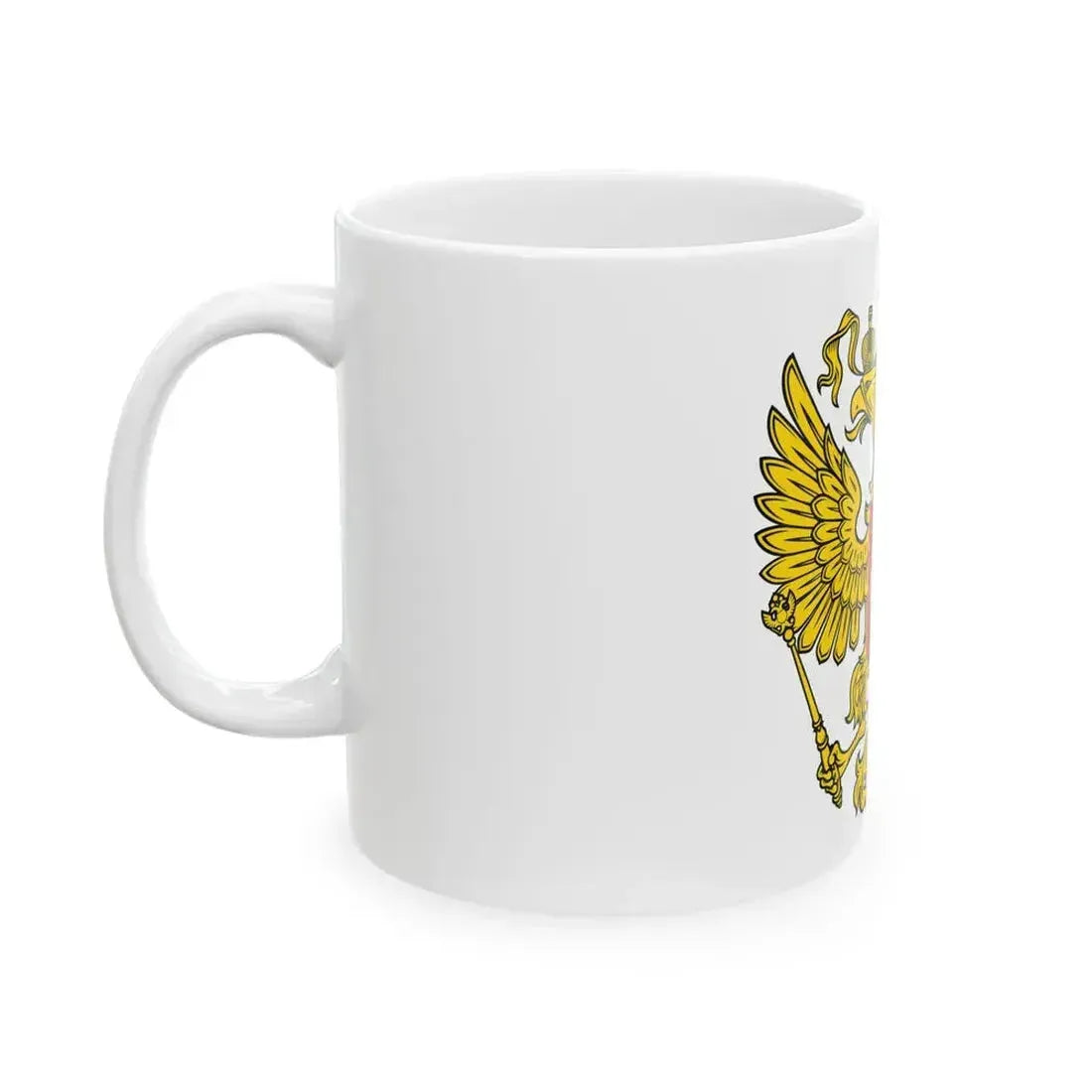Coat of Arms of the Russian Federation 2 - White Coffee Mug - Go Mug Yourself
