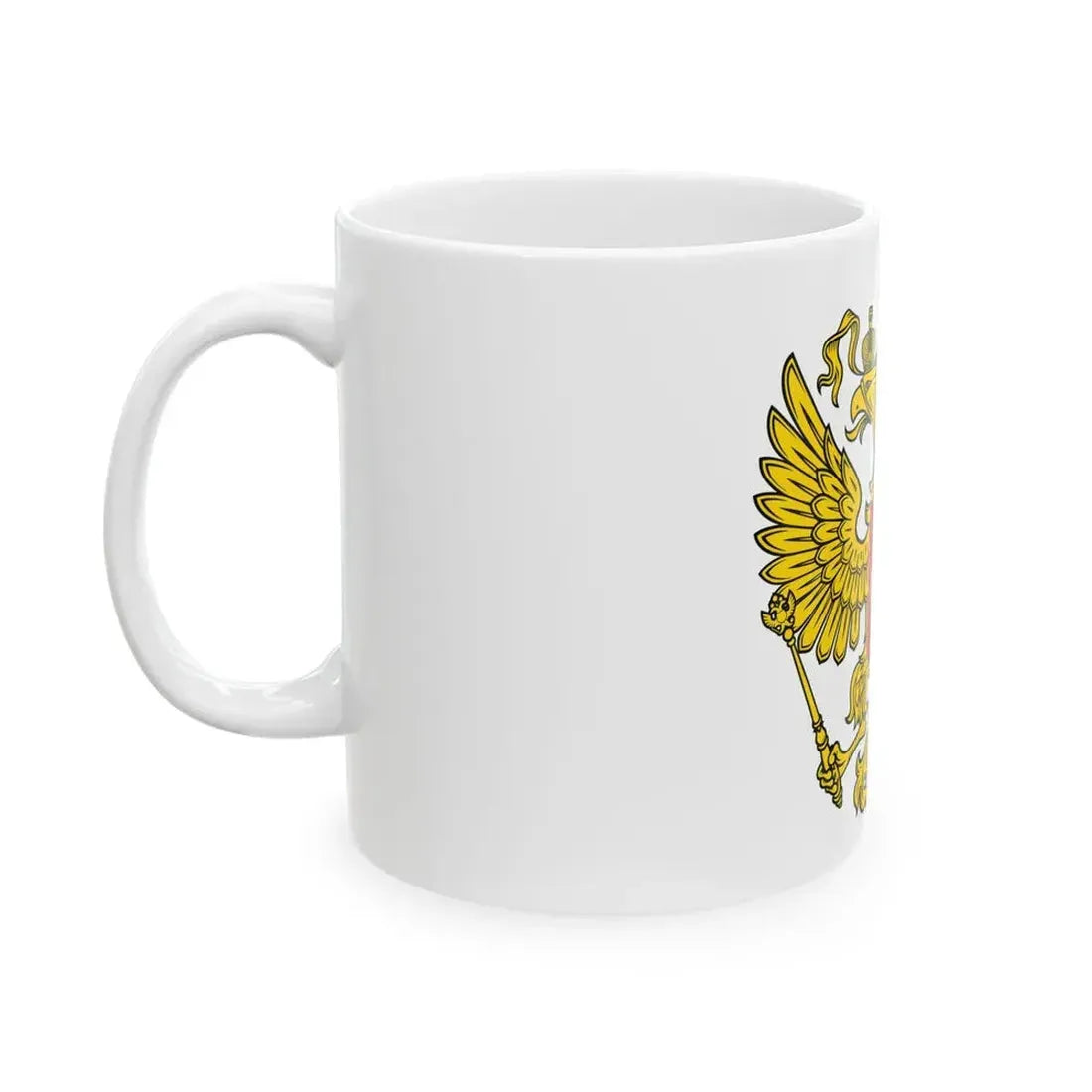 Coat of Arms of the Russian Federation 2 - White Coffee Mug - Go Mug Yourself