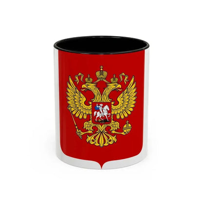 Coat of Arms of the Russian Federation - Accent Coffee Mug 11oz Black - Go Mug Yourself