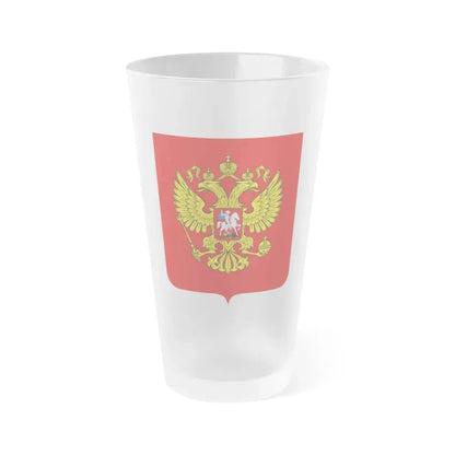 Coat of Arms of the Russian Federation - Frosted Pint Glass 16oz Default Title - Go Mug Yourself