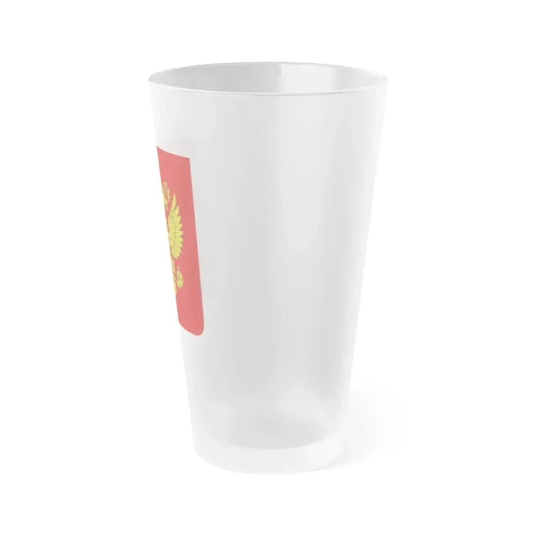 Coat of Arms of the Russian Federation - Frosted Pint Glass 16oz - Go Mug Yourself
