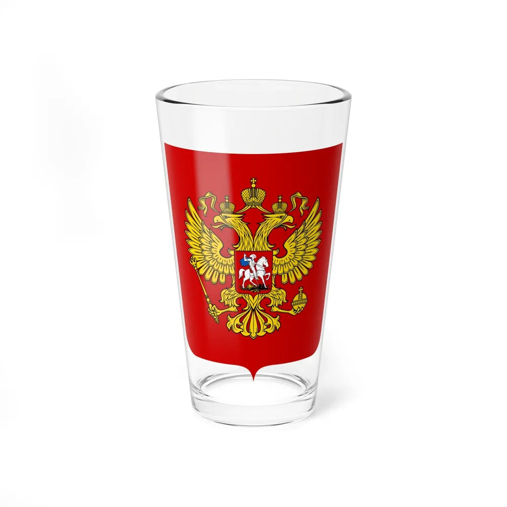 Coat of Arms of the Russian Federation - Pint Glass 16oz-16oz-Go Mug Yourself