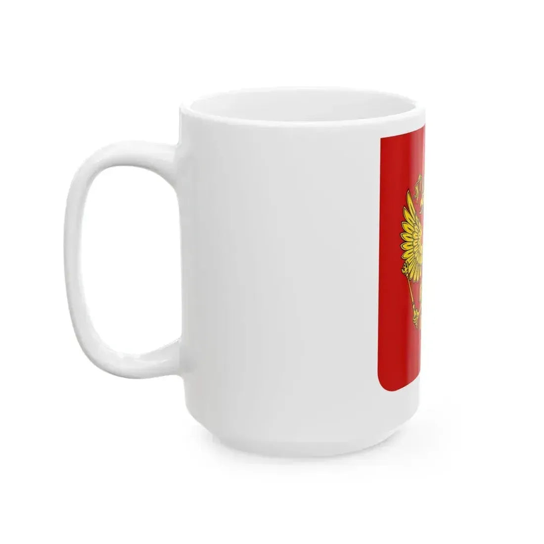Coat of Arms of the Russian Federation - White Coffee Mug - Go Mug Yourself