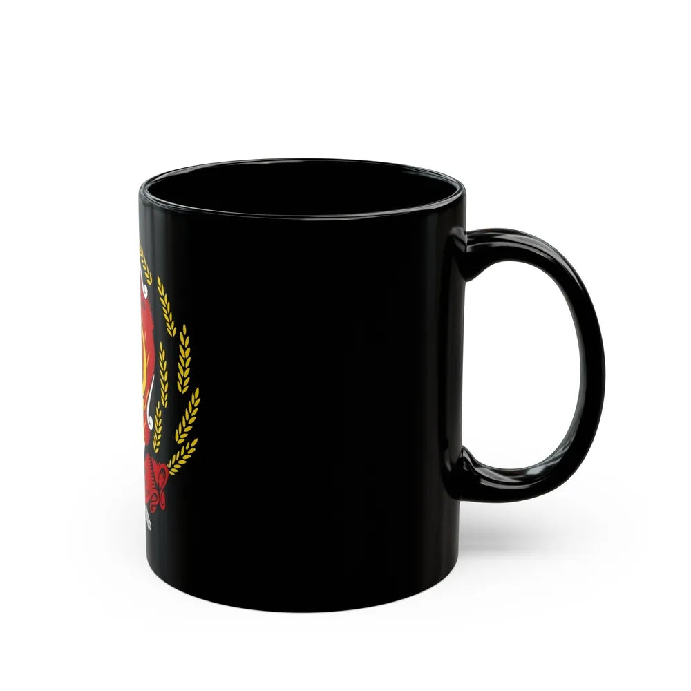 Coat of arms of the Russian Soviet Federative Socialist Republic (1920-1954) - Black Coffee Mug-Go Mug Yourself