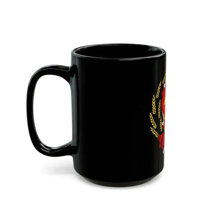 Coat of arms of the Russian Soviet Federative Socialist Republic (1920-1954) - Black Coffee Mug - Go Mug Yourself