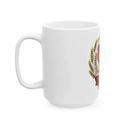 Coat of arms of the Russian Soviet Federative Socialist Republic (1920-1954) - White Coffee Mug - Go Mug Yourself