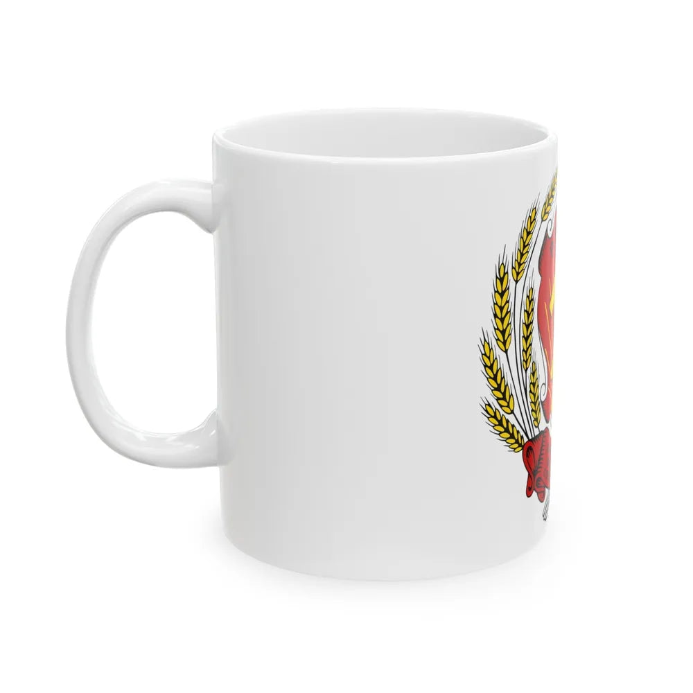 Coat of arms of the Russian Soviet Federative Socialist Republic (1920-1954) - White Coffee Mug-Go Mug Yourself