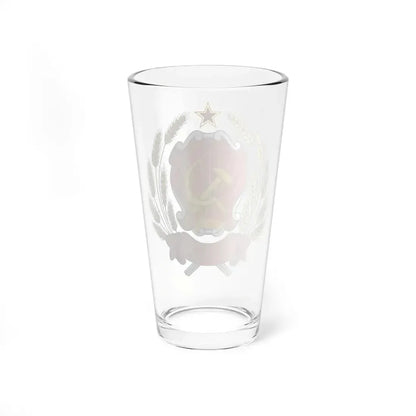 Coat of arms of the Russian Soviet Federative Socialist Republic - Pint Glass 16oz - Go Mug Yourself