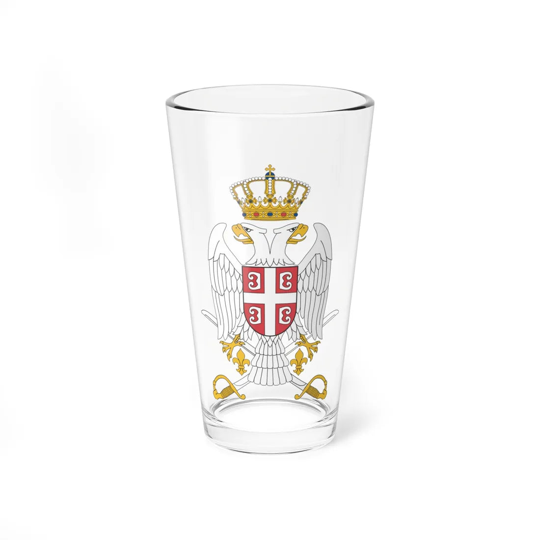 Coat of arms of the SAF (Serbia) (Coat of Arms) Pint Glass 16oz 16oz - Go Mug Yourself